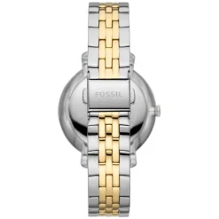 Fossil Jacqueline 36mm Sun Moon White Dial Two Tone Bracelet Watch