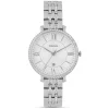 Fossil Jacqueline White Dial Cubic Zirconia Bezel Steel Bracelet Watch