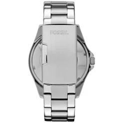 Fossil Riley Silver Chronograph Cubic Zirconia Watch