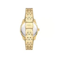 Fossil Scarlette 32mm Gold Dial Stainless Steel Watch