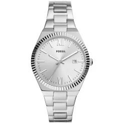 Fossil Scarlette 38mm Silver Dial Steel case Bracelet Watch
