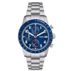 Fossil Sport Tourer Chronograph 42mm Blue Dial Steel Bracelet Watch