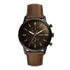 Fossil Townsman Chronograph Brown Dial Brown Leather Men's Watch