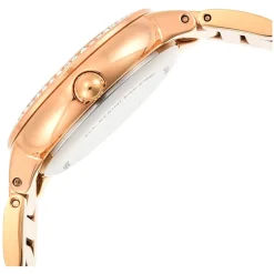 Fossil Virginia 28mm White Dial Rose Gold IP Case Bracelet Watch