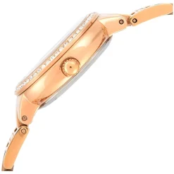 Fossil Virginia 28mm White Dial Rose Gold IP Case Bracelet Watch
