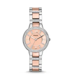 Fossil Virginia Rose Gold Dial Bracelet Ladies Watch