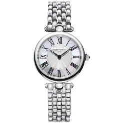 Frederique Constant Art Deco Round Quartz Mother of Dial Bracelet Watch