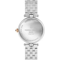 Frederique Constant Art Deco Round Quartz Steel & Rose Gold Bracelet Watch