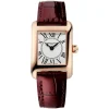 Frederique Constant Classics Carree Red Leather Strap Ladies Watch