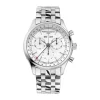 Frederique Constant Classics Chronograph Triple Calendar 40mm Silver Dial Steel Bracelet Watch