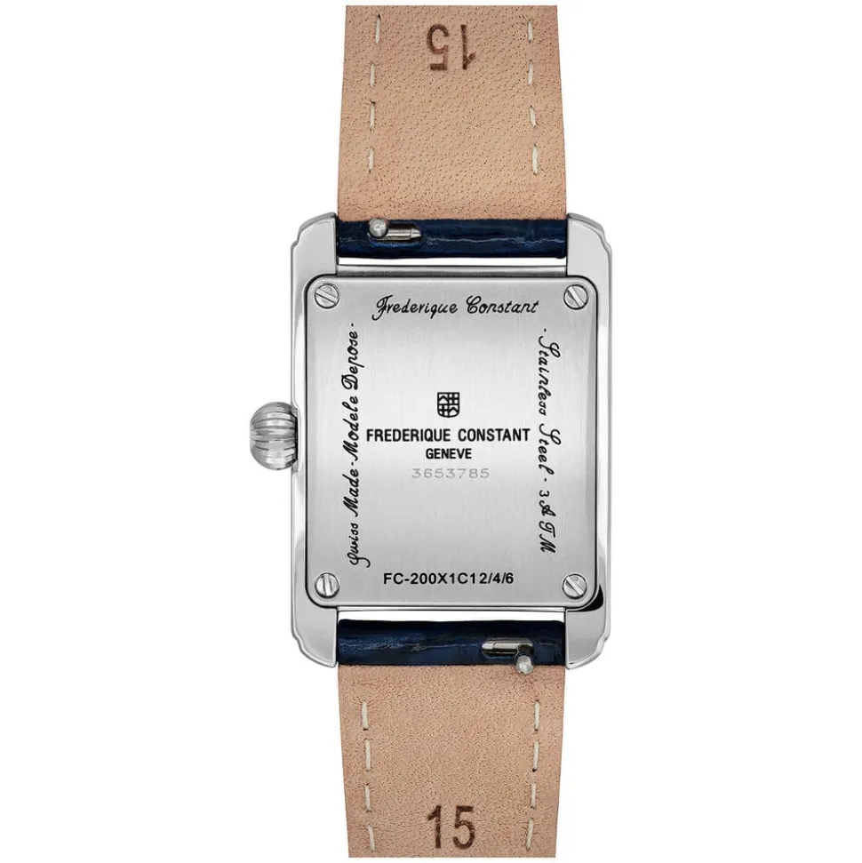 Frederique Constant Classics Carree Blue Strap Ladies Watch