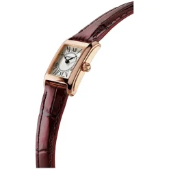 Frederique Constant Classics Carree Red Leather Strap Ladies Watch