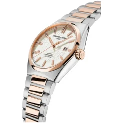 Frederique Constant Highlife COSC Automatic Silver Dial Steel Rose Gold Case Bracelet Watch