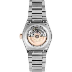 Frederique Constant Highlife COSC Automatic Silver Dial Steel Rose Gold Case Bracelet Watch