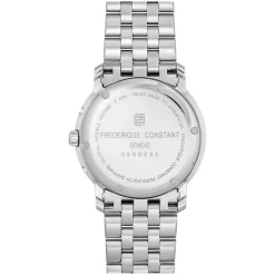 Frederique Constant 40mm Blue Dial Day Date Moonphase Bracelet Watch