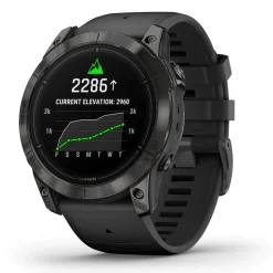 Garmin Epix Pro Gen 2 Sapphire 51mm Carbon Grey DLC Titanium Case Black Silicone Strap Watch
