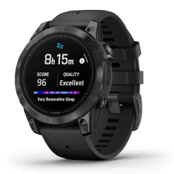 Garmin Epix Pro Gen 2 Sapphire 47mm Carbon Grey DLC Titanium Case Black Strap Watch