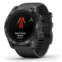 Garmin Epix Pro Gen 2 Sapphire 51mm Carbon Grey DLC Titanium Case Black Silicone Strap Watch