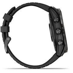 Garmin Epix Pro Gen 2 Sapphire 51mm Carbon Grey DLC Titanium Case Black Silicone Strap Watch