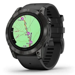 Garmin Epix Pro Gen 2 Sapphire 51mm Carbon Grey DLC Titanium Case Black Silicone Strap Watch