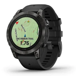 Garmin Epix Pro Gen 2 Sapphire 47mm Carbon Grey DLC Titanium Case Black Strap Watch