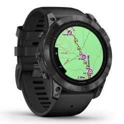 Garmin Epix Pro Gen 2 Sapphire 51mm Carbon Grey DLC Titanium Case Black Silicone Strap Watch