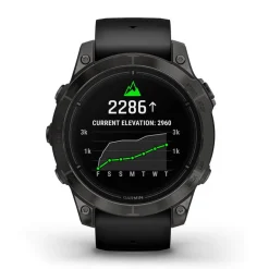 Garmin Epix Pro Gen 2 Sapphire 47mm Carbon Grey DLC Titanium Case Black Strap Watch