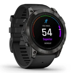 Garmin Epix Pro Gen 2 Sapphire 51mm Carbon Grey DLC Titanium Case Black Silicone Strap Watch