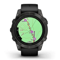 Garmin Epix Pro Gen 2 Sapphire 47mm Carbon Grey DLC Titanium Case Black Strap Watch