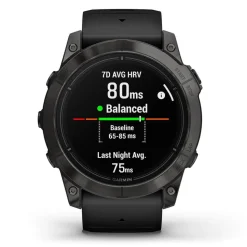 Garmin Epix Pro Gen 2 Sapphire 51mm Carbon Grey DLC Titanium Case Black Silicone Strap Watch
