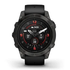 Garmin Epix Pro Gen 2 Sapphire 47mm Carbon Grey DLC Titanium Case Black Strap Watch