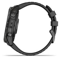 Garmin Epix Pro Gen 2 Sapphire 51mm Carbon Grey DLC Titanium Case Black Silicone Strap Watch