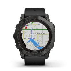 Garmin Fenix 7 Pro Sapphire Solar 51mm Carbon Grey DLC Titanium Case Black Strap Watch