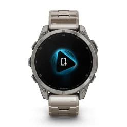 Garmin fenix&reg; 8 AMOLED Sapphire 47mm Titanium Case Vented Titanium Bracelet Watch