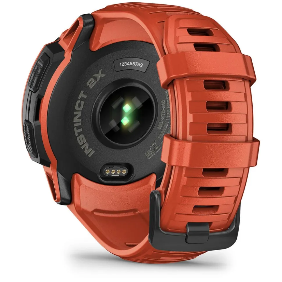 Garmin Instinct 2x Solar Flame Red 50mm Silicone Strap Watch