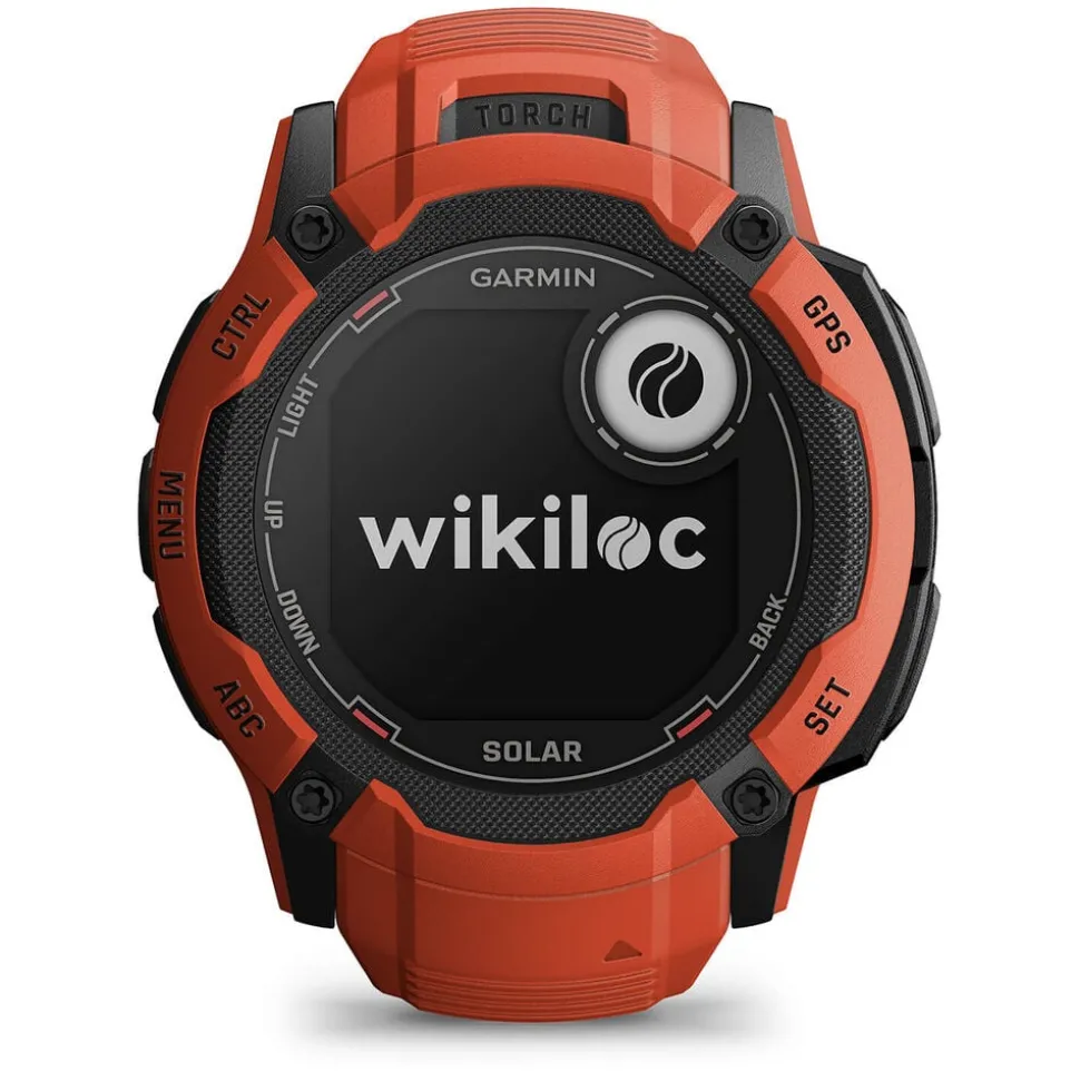 Garmin Instinct 2x Solar Flame Red 50mm Silicone Strap Watch