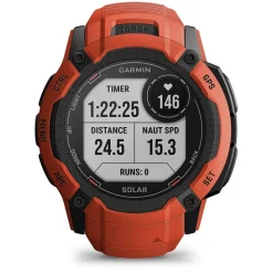 Garmin Instinct 2x Solar Flame Red 50mm Silicone Strap Watch