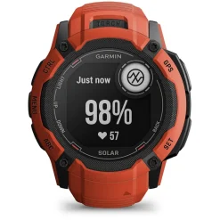 Garmin Instinct 2x Solar Flame Red 50mm Silicone Strap Watch