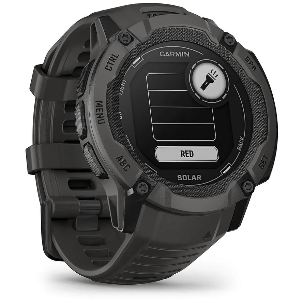 Garmin Instinct 2x Solar Graphite 50mm Black Silicone Strap Watch