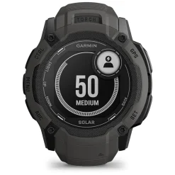 Garmin Instinct 2x Solar Graphite 50mm Black Silicone Strap Watch