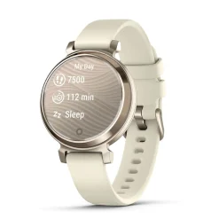 Garmin Lily&reg; 2 Cream Gold Bezel Coconut Silicone Strap Watch