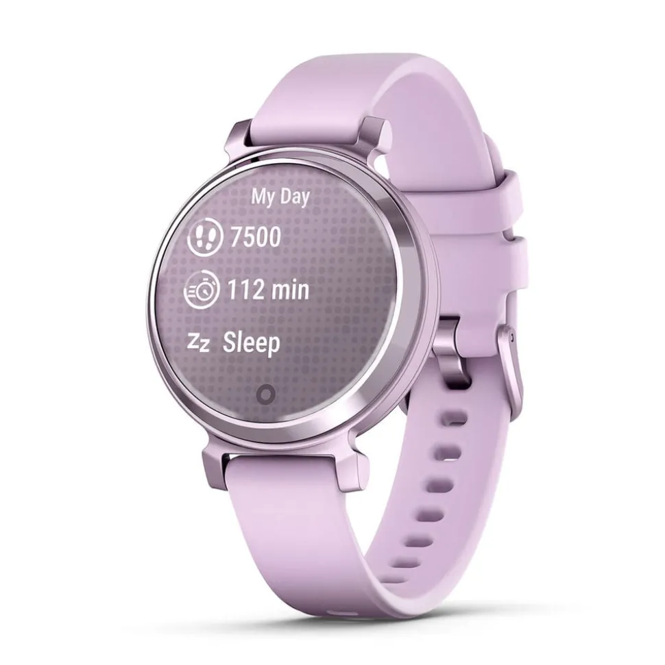 Garmin Lily® 2 Metallic Lilac Bezel & Silicone Strap Watch
