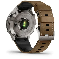 Garmin MARQ&reg; Adventurer (Gen 2) 46mm Titanium Case Brown Hybrid Strap Watch