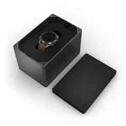 Garmin MARQ&reg; Adventurer (Gen 2) 46mm Titanium Case Brown Hybrid Strap Watch
