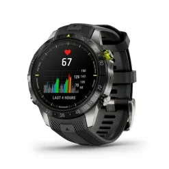 Garmin MARQ&reg; Athlete (Gen 2) 46mm Titanium Case Black Bezel Rubber Strap Watch