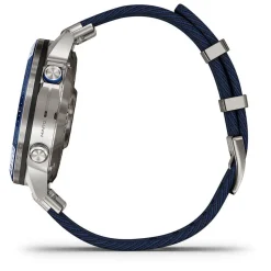 Garmin MARQ® Captain (Gen 2) 46mm Titanium Case Blue Ceramic Bezel Strap Watch