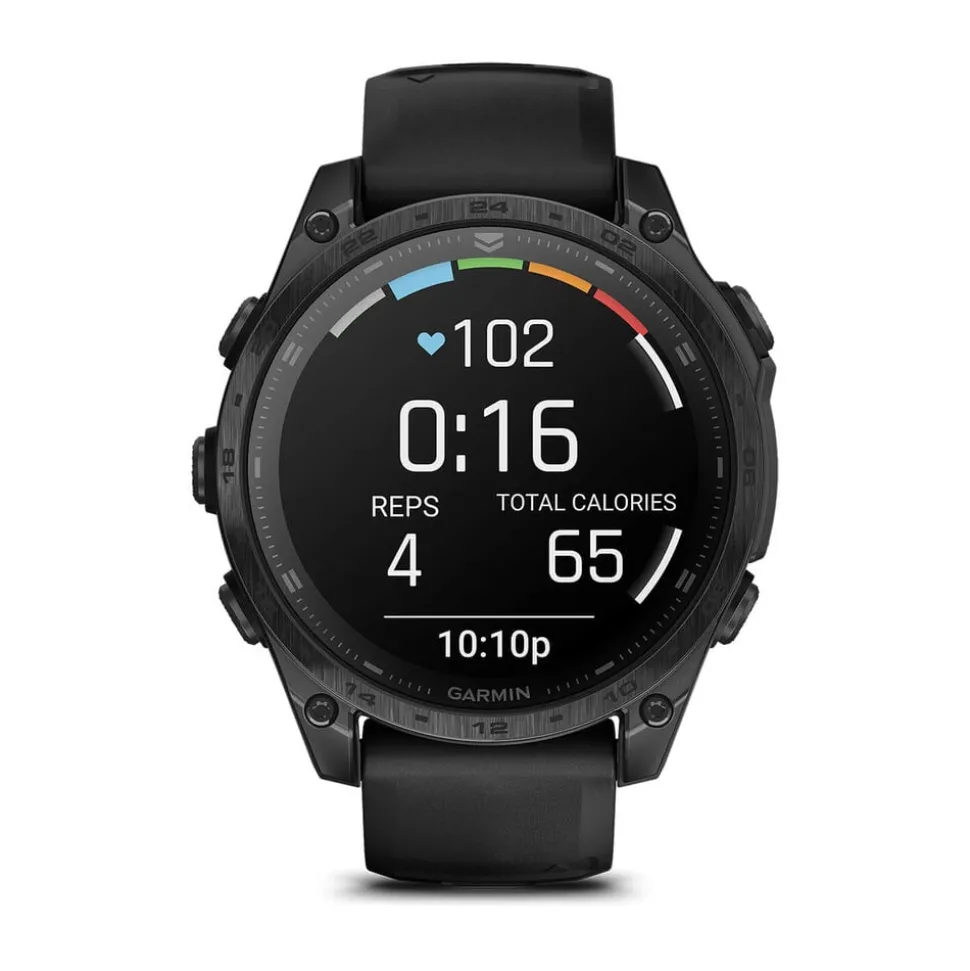 Garmin tactix® 8 AMOLED 47mm Dial Black Silicon Strap Watch