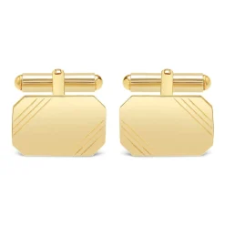 Gents Gold-Plated and Sterling Silver Cufflinks