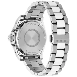Gucci Dive 40mm Silver Dial Steel Bezel Bracelet Watch