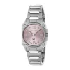 Gucci G-Flat 24mm Pink Dial Diamond Dots Stainless Steel Bracelet Watch